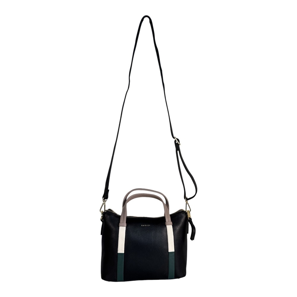 Radley London 111919 Waterloo Way Black Grain Leather Satchel Bag
